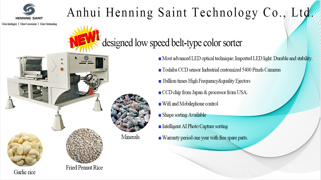 Application of Henning Saint Color Sorters in ore Sorting