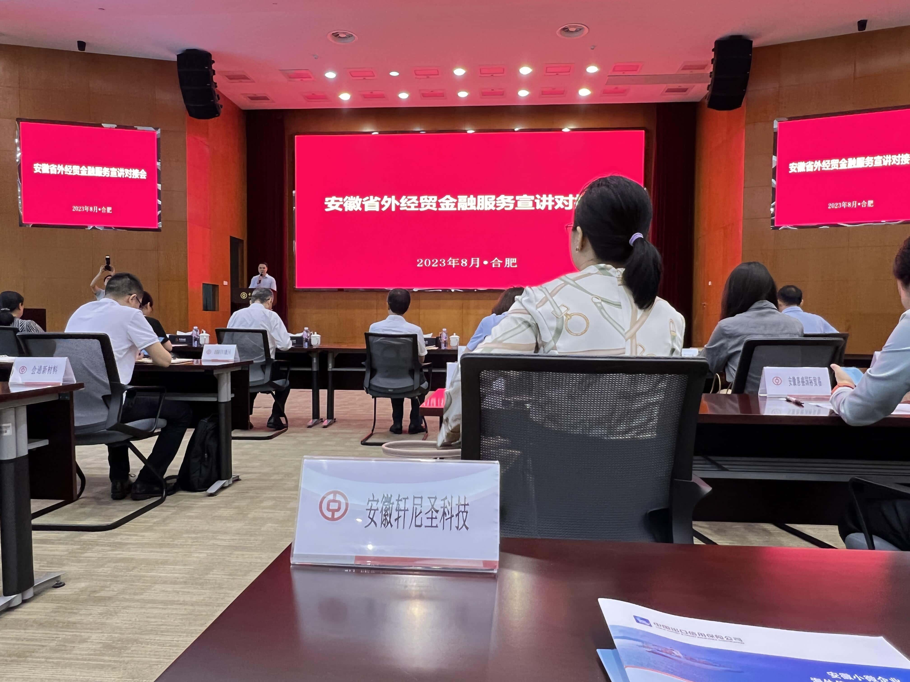 Anhui foreign trade financial services promotion matchmaking conference
